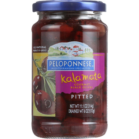 Peloponese Olives - Kalamata - Pitted - 6 Oz - Case Of 6