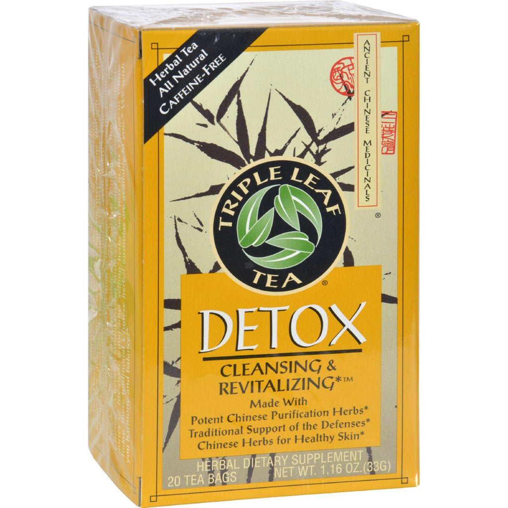 Triple Leaf Tea Detox Tea - 20 Tea Bags - Case Of 6