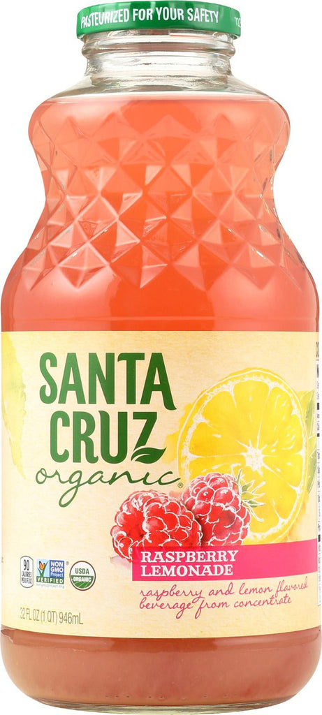 Santa Cruz Organic Lemonade Juice - Raspberry - Case Of 12 - 32 Fl Oz.