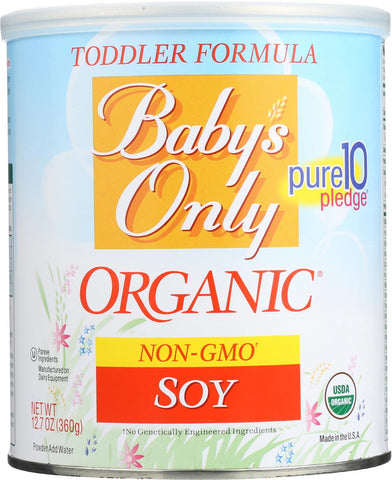 Baby's Only Organic Soy Iron Fortified Toddler Formula - Soy Formula - Case Of 6 - 12.7 Oz.