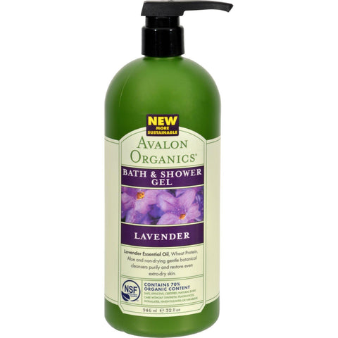 Avalon Organics Bath And Shower Gel Lavender - 32 Fl Oz