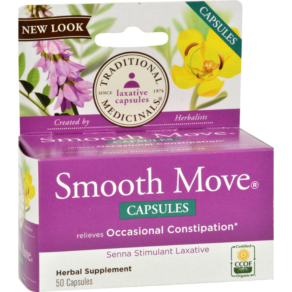 Traditional Medicinals Smooth Move Senna - 50 Capsules