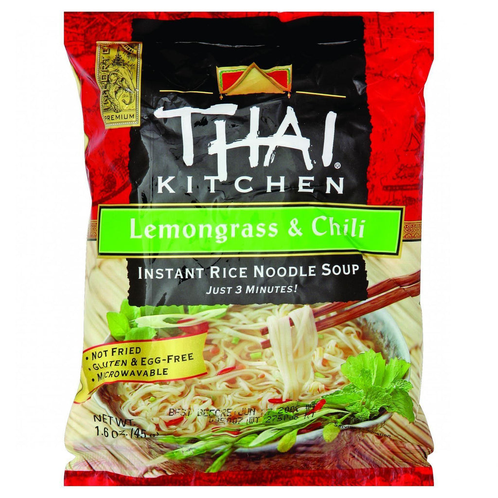 Thai Kitchen Instant Rice Noodle Soup - Lemongrass And Chili - Medium - 1.6 Oz - Case Of 6