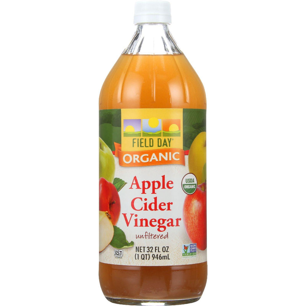 Field Day Vinegar - Organic - Apple Cider - 32 Oz - Case Of 12