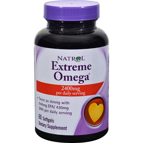 Natrol Extreme Omega - 1200 Mg - 60 Softgels