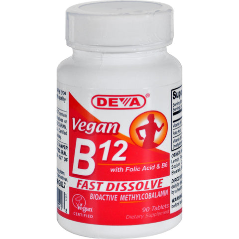 Deva Vegan B12 Sublingual - 90 Sublingual Tablets