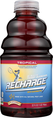 R.w. Knudsen Recharge Juice - Tropical - Case Of 12 - 32 Fl Oz.