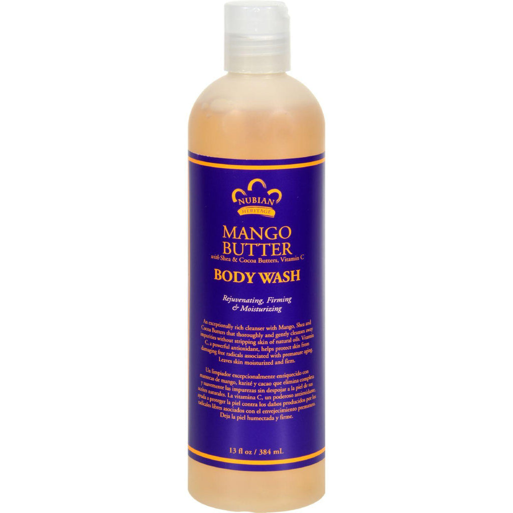 Nubian Heritage Body Wash Mango Butter - 13 Fl Oz