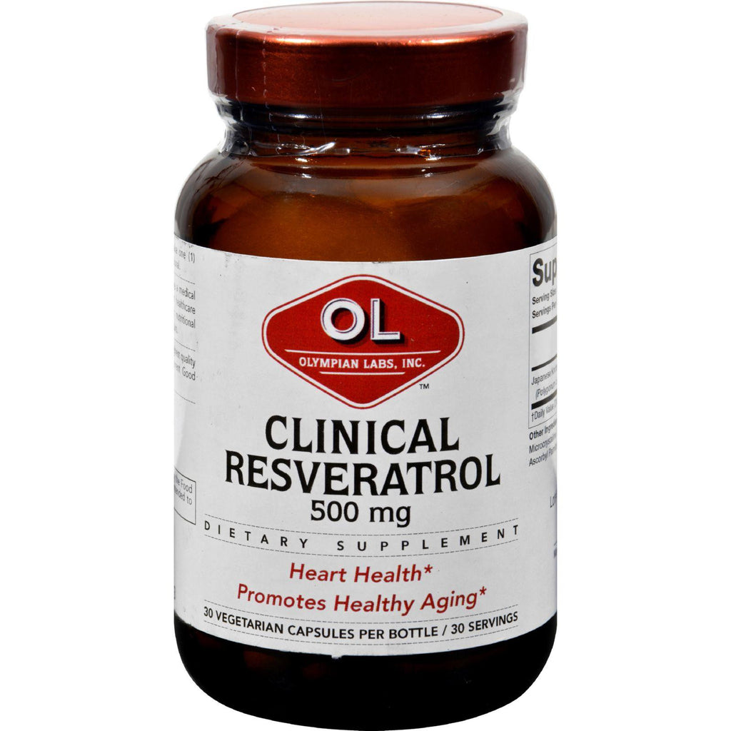 Olympian Labs Clinical Resveratrol - Extra Strength - 30 Vcaps