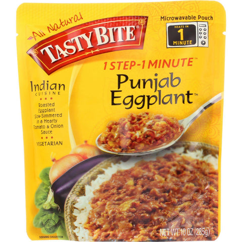 Tasty Bite Entree - Indian Cuisine - Punjab Eggplant - 10 Oz - Case Of 6