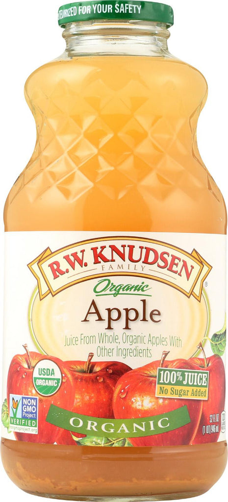 R.w. Knudsen Organic Juice - Apple - Case Of 12 - 32 Fl Oz.