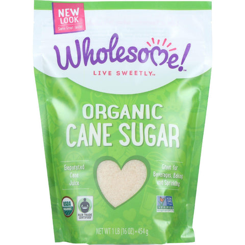 Wholesome Sweeteners Sugar - Organic - Milled - Unrefined - 1 Lb - Case Of 12