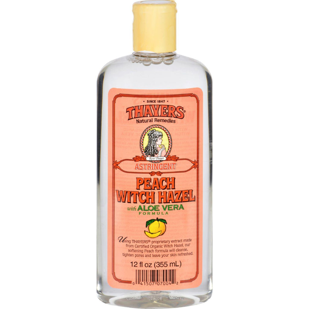 Thayers Witch Hazel With Aloe Vera Peach - 12 Fl Oz