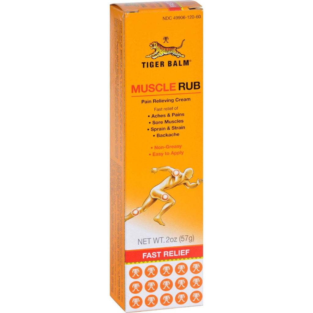 Tiger Balm Fast Relief Muscle Rub Topical Analgesic Cream - 2 Oz