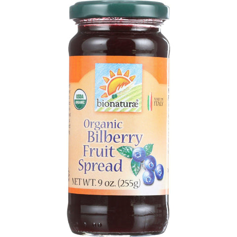 Bionaturae Fruit Spread - Organic - Bilberry - 9 Oz - Case Of 12