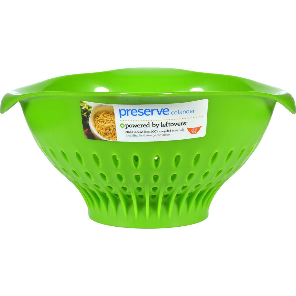 Preserve Large Colander - Green - Case Of 4 - 3.5 Qt