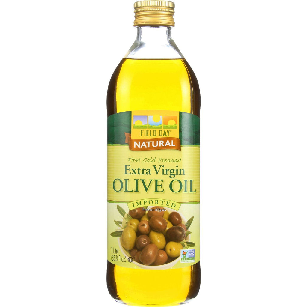 Field Day Olive Oil - Extra Virgin - Imported - Glass Bottle - 1 L - Case Of 12