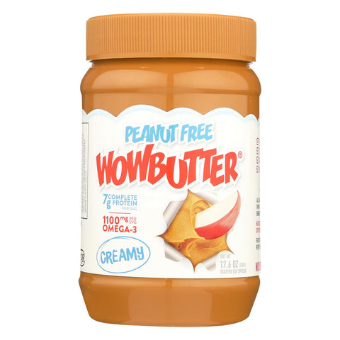 Wow Butter Creamy Peanut Free Spread - Case Of 6 - 17.6 Oz.