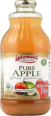 Lakewood Pure Apple Juice - Apple - Case Of 12 - 32 Fl Oz.