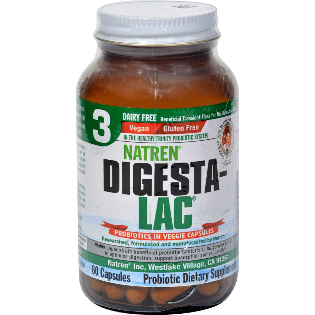 Natren Digesta-lac Dairy Free - 60 Vegetarian Capsules