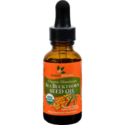 Seabuck Wonders Organic Himalayan Seabuckthorn Seed Oil - 1 Fl Oz