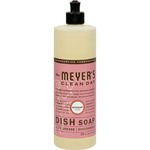 Mrs. Meyer's Liquid Dish Soap - Rosemary - Case Of 6 - 16 Oz