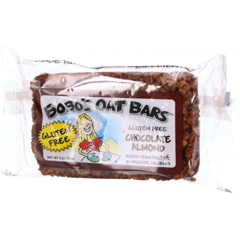 Bobo's Oat Bars - All Natural - Gluten Free - Chocolate Almond - 3 Oz Bars - Case Of 12