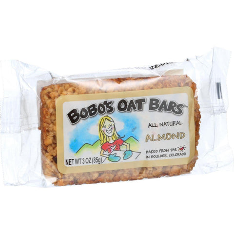 Bobo's Oat Bars - All Natural - Almond - 3 Oz Bars - Case Of 12