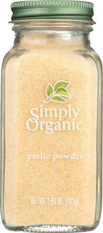 Simply Organic Garlic Powder - Case Of 6 - 3.64 Oz.