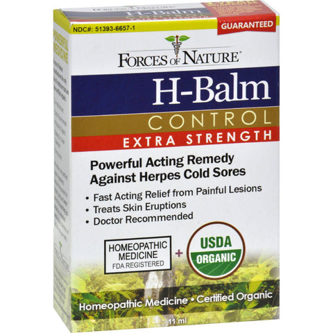 Forces Of Nature Organic H-balm Daily Control - Extra Strength - 11 Ml