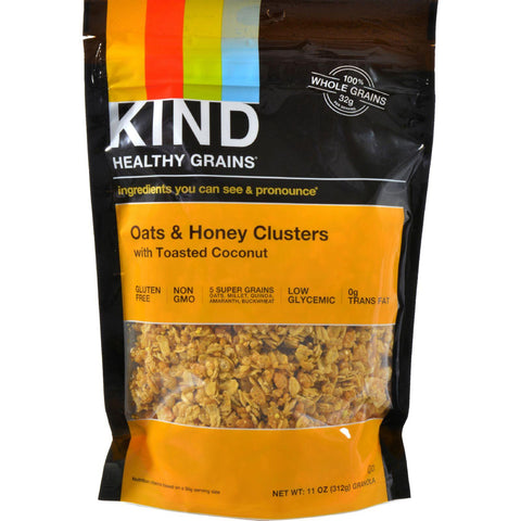 Kind Healthy Grains Oats And Honey Clusters With Toasted Coconut - 11 Oz - Case Of 6