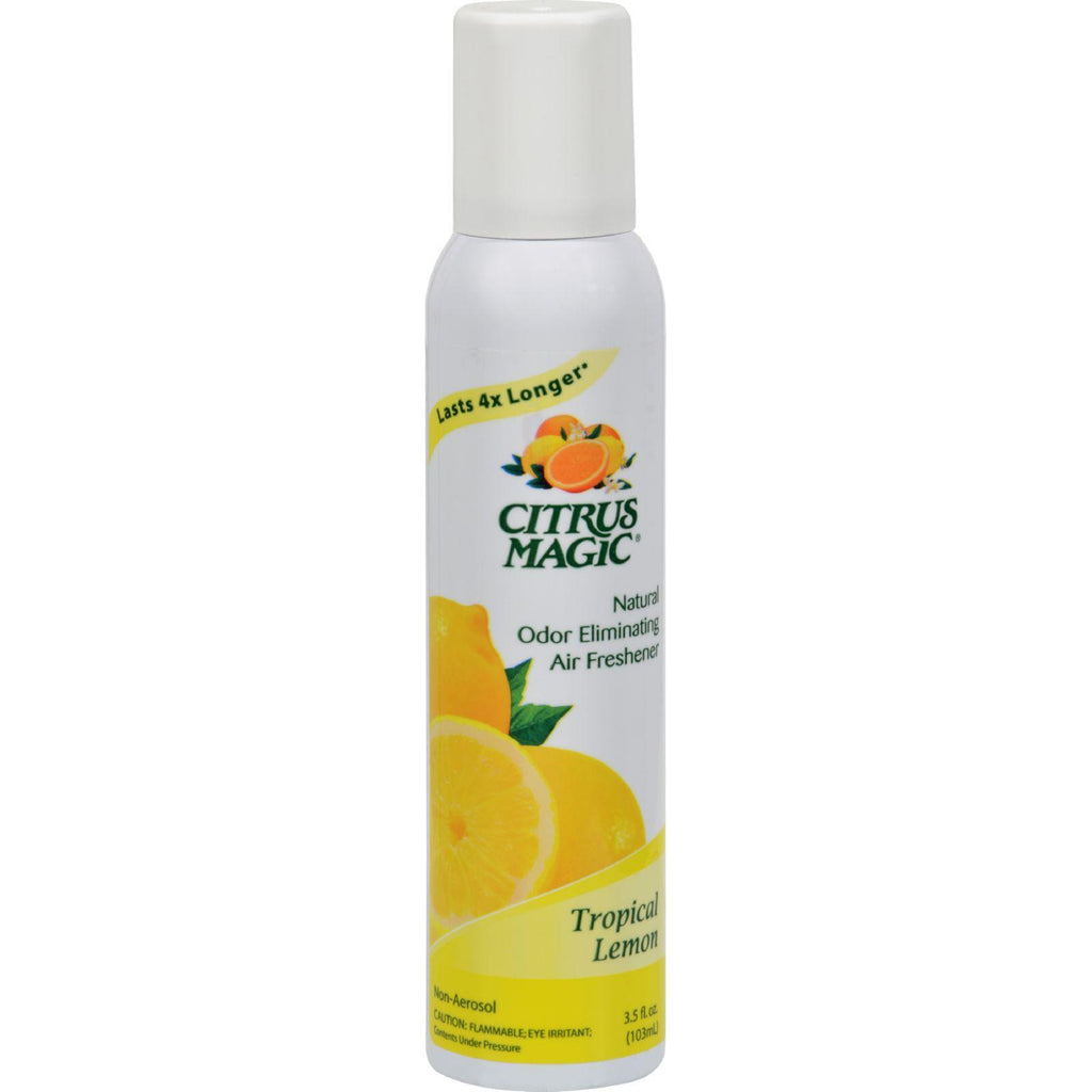 Citrus Magic Tropical Lemon Air Freshener-non-aerosol Spray - 3.5 Oz - Case Of 6