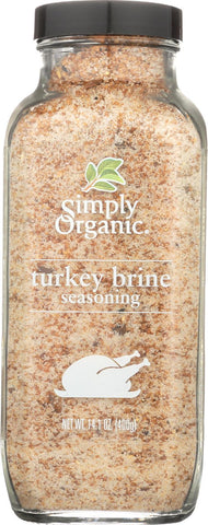 Simply Organic Turkey Brine Seasoning - Case Of 6 - 14.1 Oz.