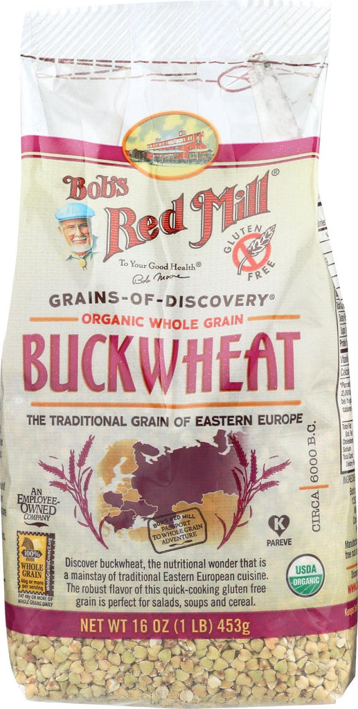 Bob's Red Mill Organic Gluten Free Buckwheat Groats - 16 Oz - Case Of 4