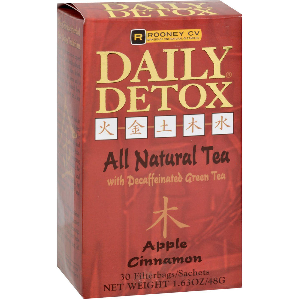 Wellements Rooney Cv Daily Detox All Natural Decaffeinated Tea Apple Cinnamon - 30 Sachet