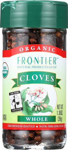 Frontier Herb Cloves - Organic - Bud - Whole - Hand Select - 1.38 Oz