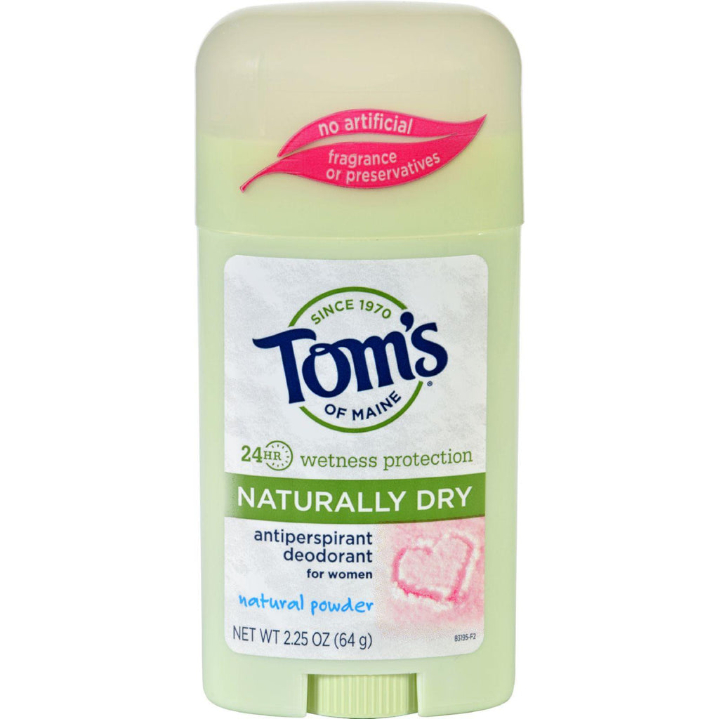 Tom's Of Maine Women's Antiperspirant Deodorant Natural Powder - 2.25 Oz - Case Of 6