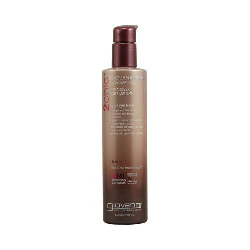 Giovanni 2chic Ultra-sleek Body Lotion With Brazilian Keratin And Argan Oil - 8.5 Fl Oz