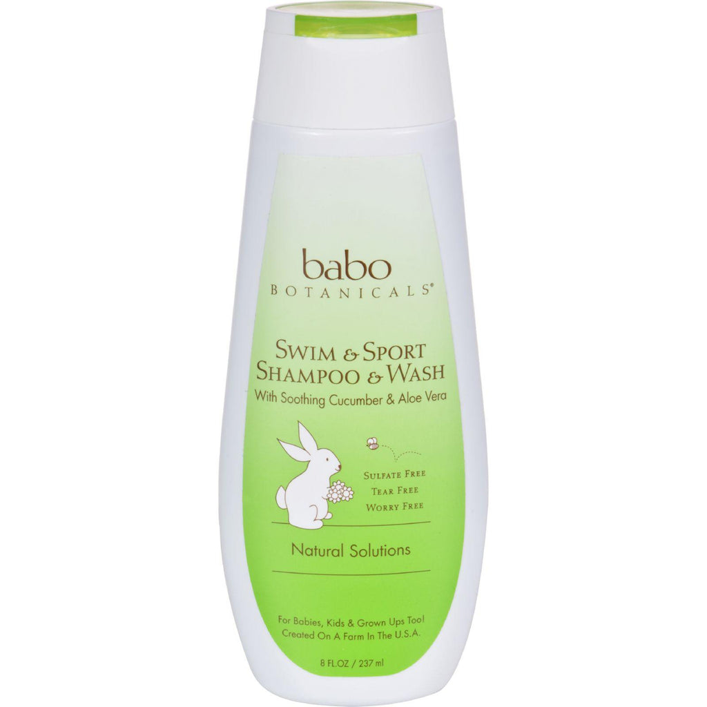 Babo Botanicals Shampoo And Wash Cucumber Aloe Vera - 8 Fl Oz