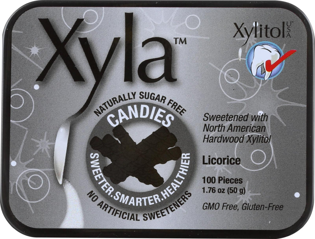 Xyla Mints - Licorice - 100 Count - Case Of 6