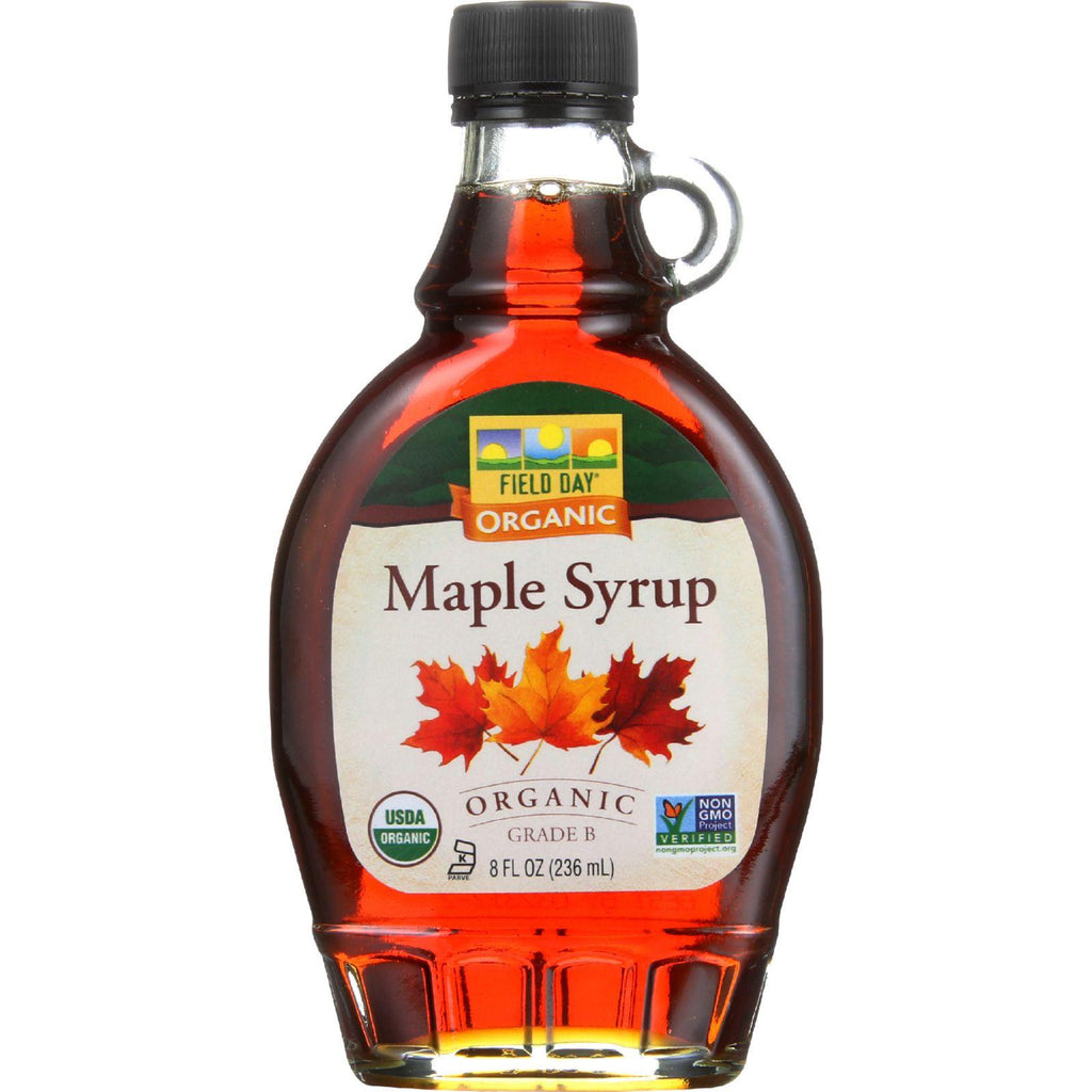 Field Day Maple Syrup - Organic - Grade B - 8 Oz - Case Of 12