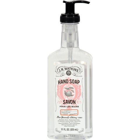 J.r. Watkins Liquid Hand Soap - Grapefruit - Case Of 6 - 11 Oz