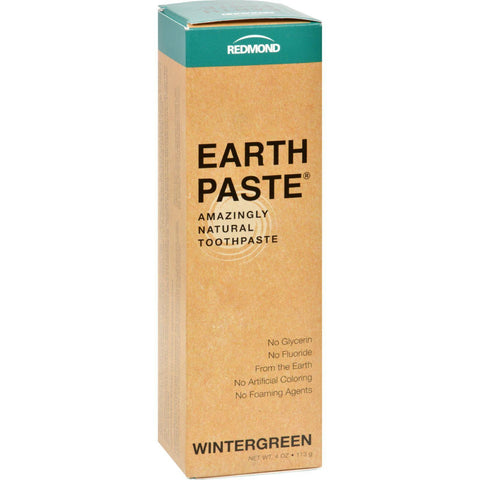 Redmond Trading Company Earthpaste Natural Toothpaste Wintergreen - 4 Oz