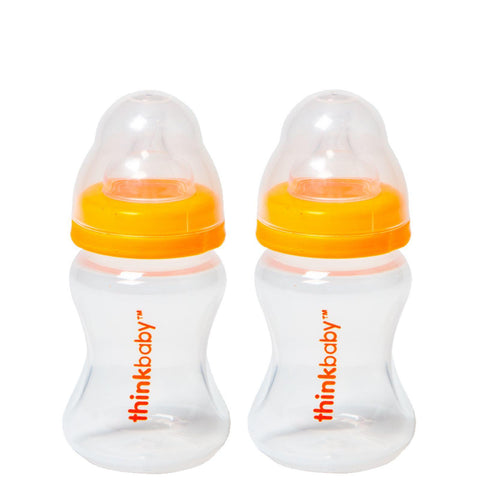 Thinkbaby Stage A Baby Bottle (0-6 Months) - Twin Pack - 5 Oz