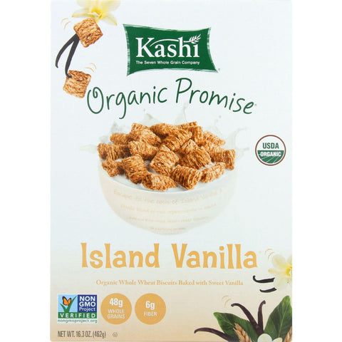 Kashi Cereal - Organic - Whole Wheat - Organic Promise - Island Vanilla - 16.3 Oz - Case Of 12