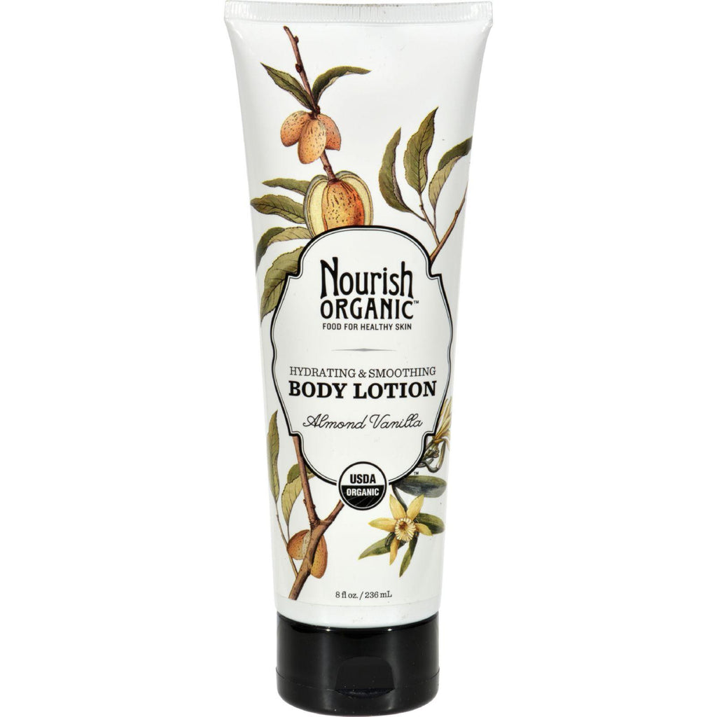 Nourish Organic Body Lotion Almond Vanilla - 8 Fl Oz