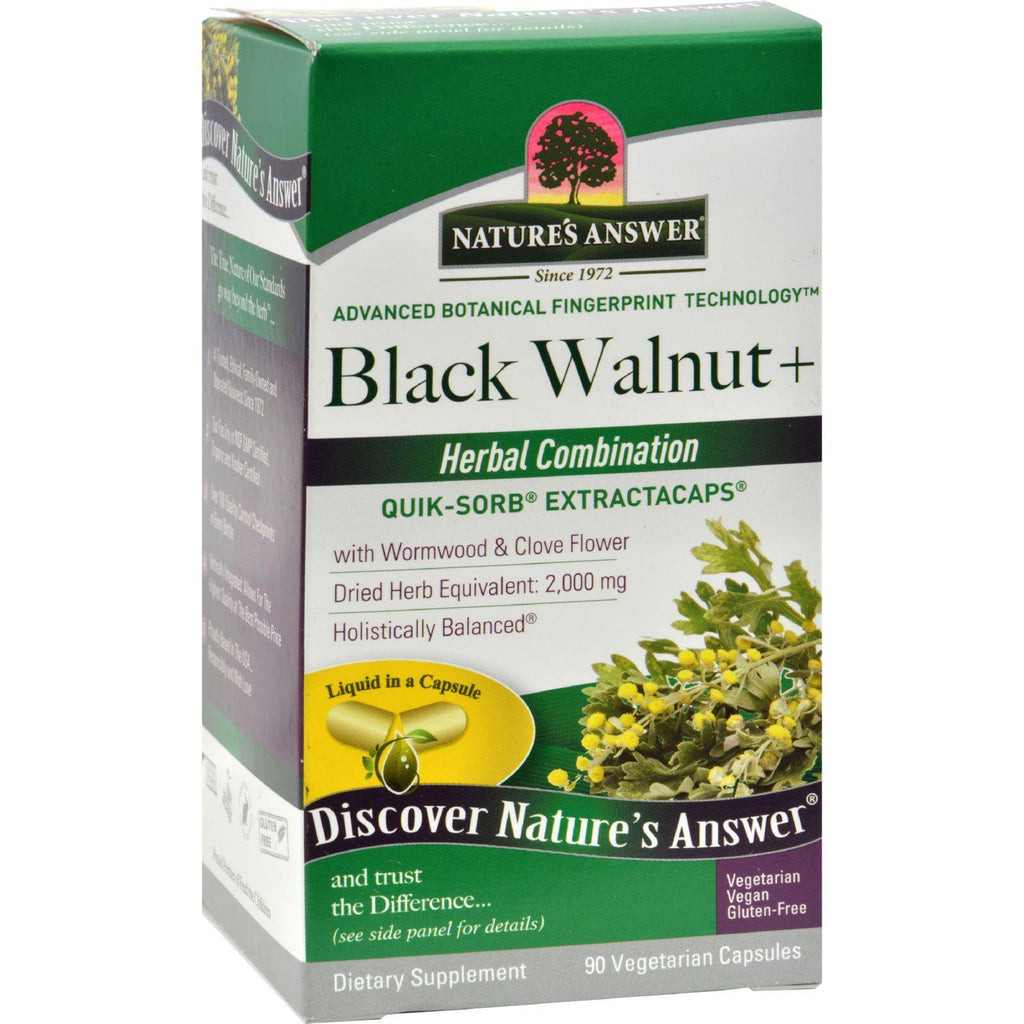 Nature's Answer Black Walnut And Wormwood - 90 Liquid Capsules