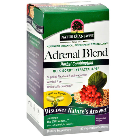 Nature's Answer Adrenal Stress Away - 90 Veggie Caps