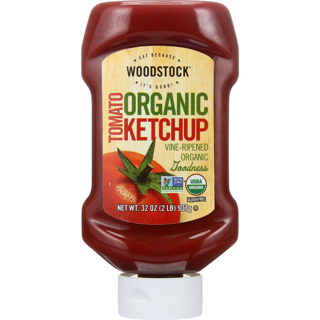 Woodstock Ketchup - Organic - Tomato - 32 Oz - Case Of 12