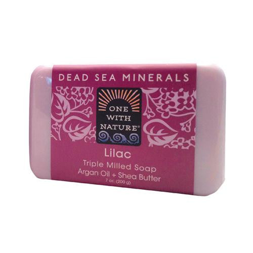 One With Nature Triple Milled Soap Bar - Lilac - 7 Oz